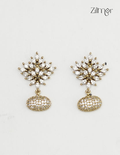 Premium AD Stone Drop Earrings - ZL1012434