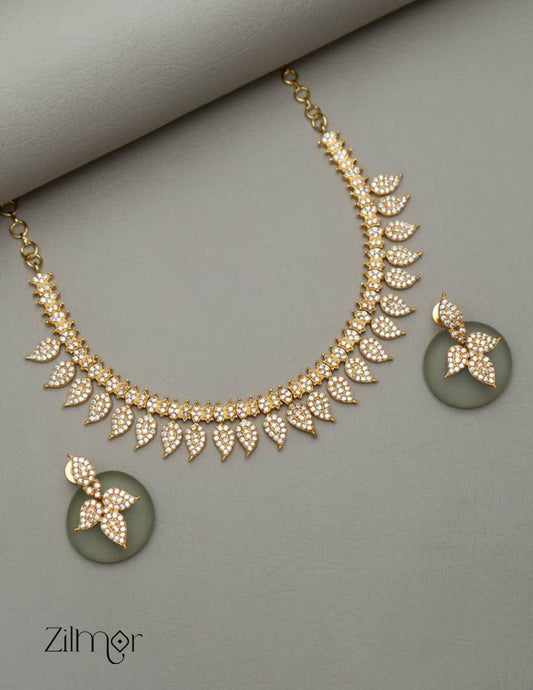 Premium AD Stone Necklace (color option) -SG100504