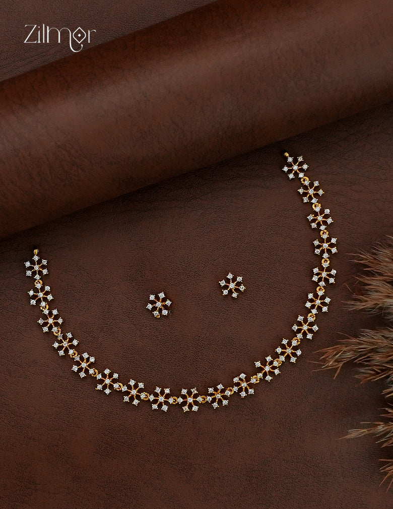 Premium Antique Necklace Set with Matching Earrings  - AF1012871