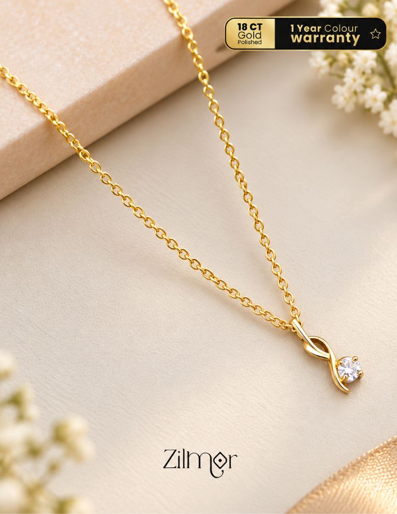 KJ101188 - Simple pendant Necklace