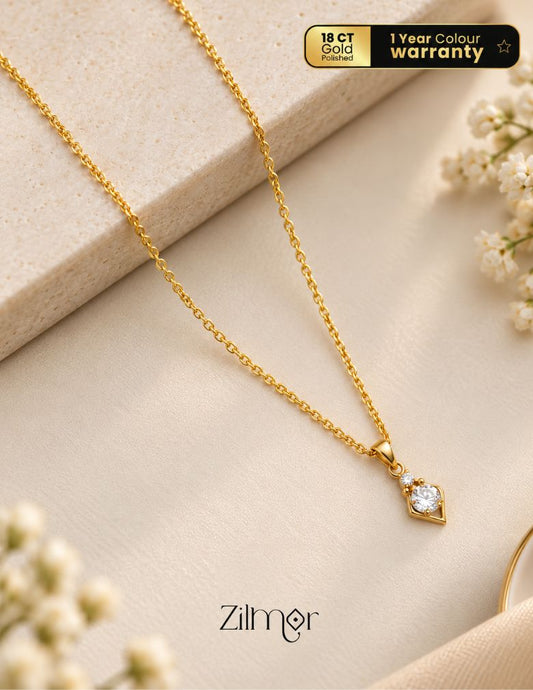 KJ101181 - Simple pendant Necklace