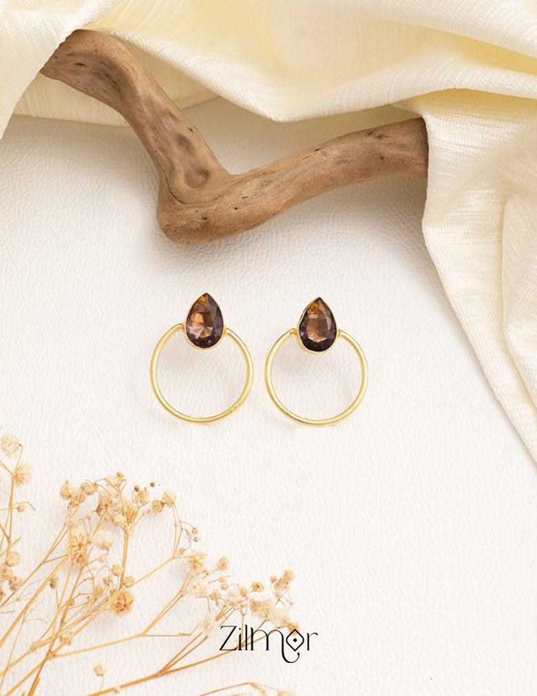 Rain Drop Stone Earrings (color option) - AS100716 3-Zilmor