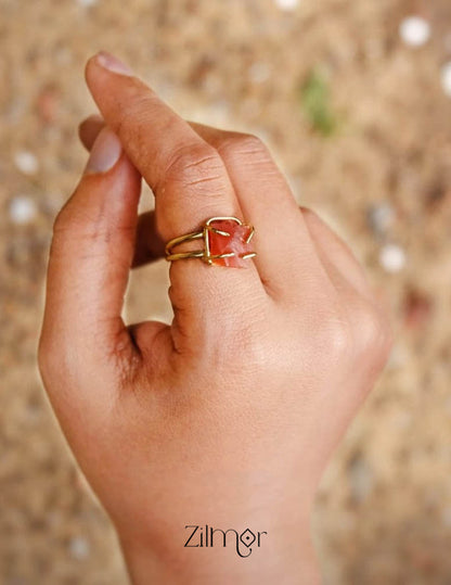 Raw Quartz Ring (color option) 2-Zilmor