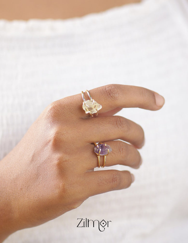 Raw Quartz Ring (color option) 5-Zilmor