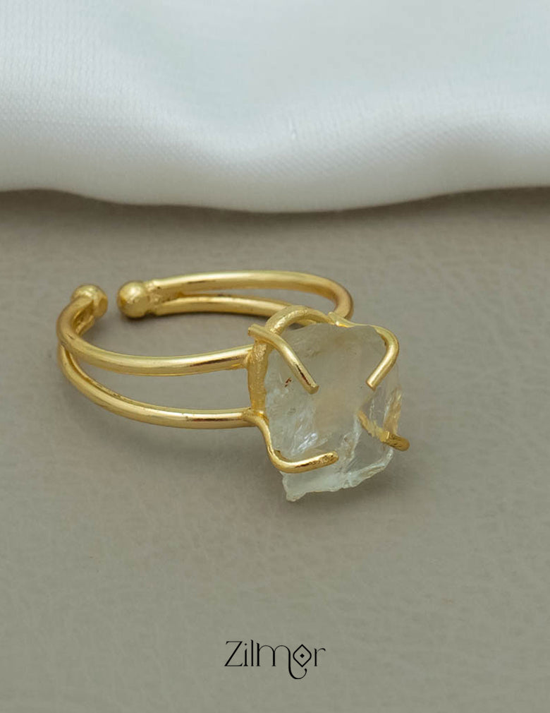 Raw Quartz Ring (color option) 6-Zilmor