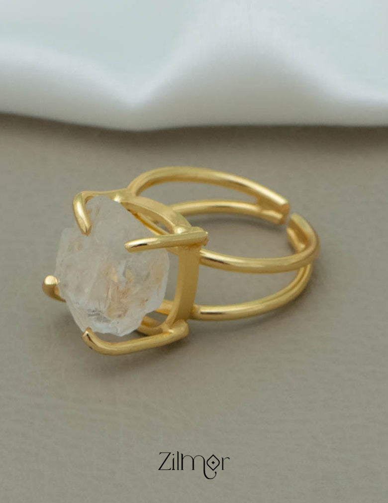 Raw Quartz Ring (color option) 8-Zilmor