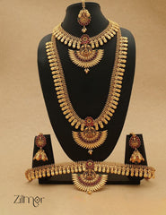 SC100915 - Traditional Bridal Combo Necklace Earring Set