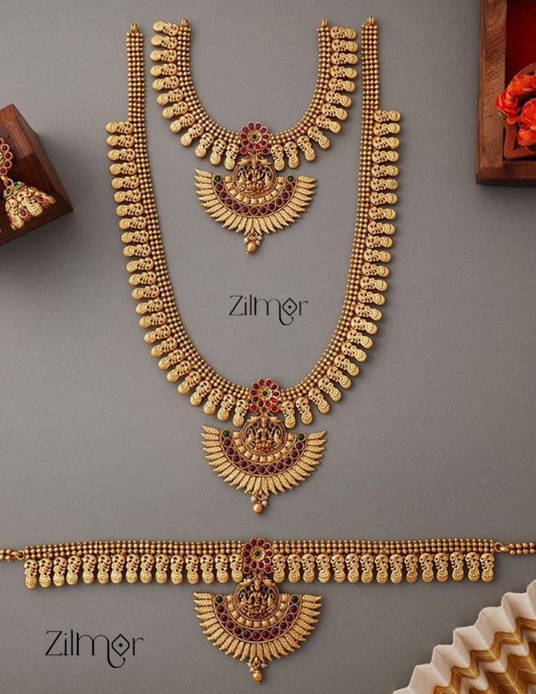 SC100915 - Traditional Bridal Combo Necklace Earring Set