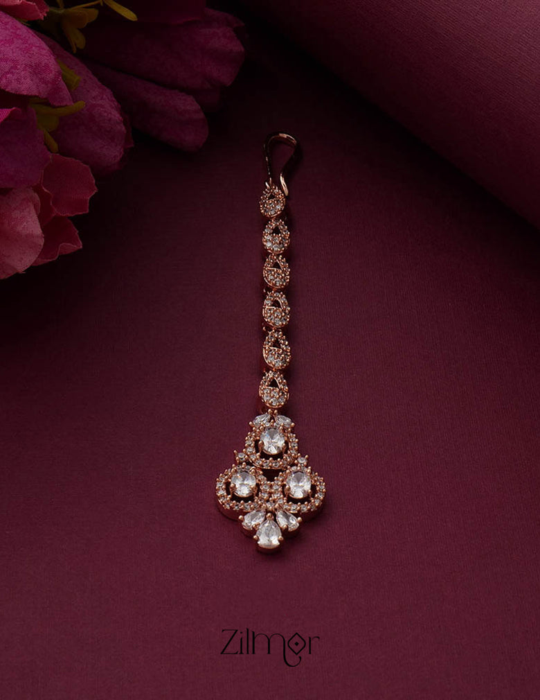 SC100948 AD Stone Maang Tikka (color option) 2-Zilmor