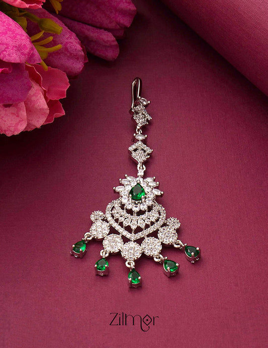 SC100949 AD Stone Maang Tikka (color option)