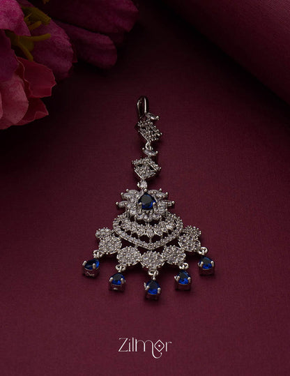 SC100949 AD Stone Maang Tikka (color option) 3-Zilmor