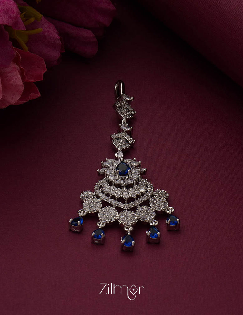 SC100949 AD Stone Maang Tikka (color option) 3-Zilmor