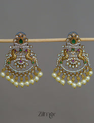 SC1011273 -  Ad stone with Pearl Drop Earrings 1-Zilmor