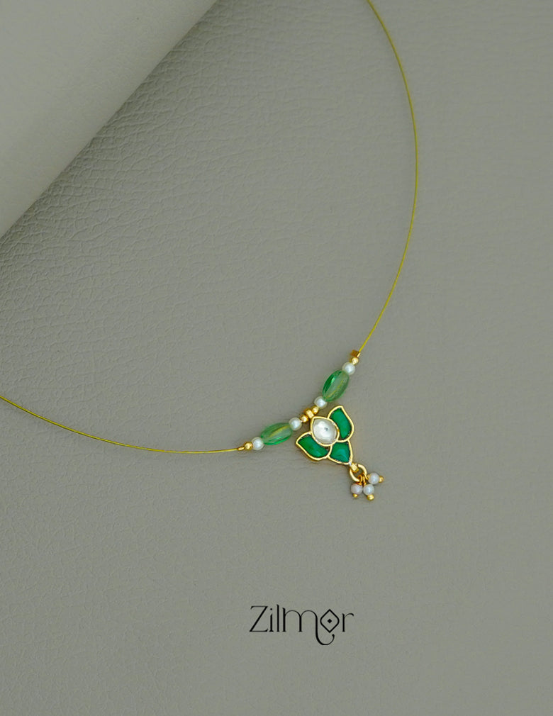 SC1011274 - Lotus Kemp Pendant Pearl Hanging Invisible Necklace 3-Zilmor