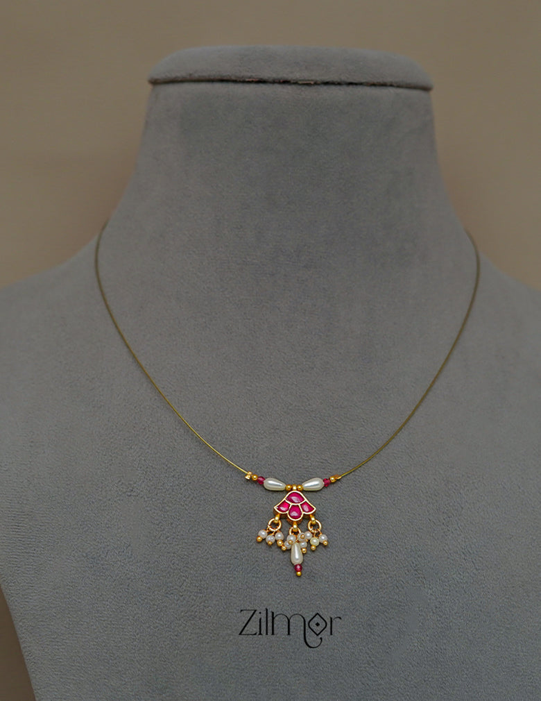 SC1011275 - Kemp Pendant Pearl Hanging Invisible Necklace 3-Zilmor