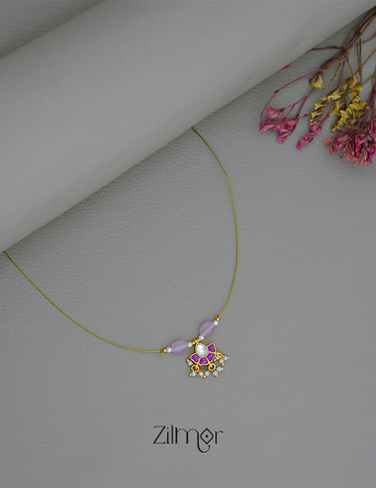 SC1011277 -  Kemp Pendant Pearl Hanging Invisible Necklace 1-Zilmor