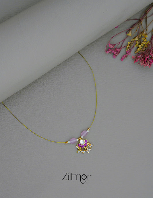 SC1011277 -  Kemp Pendant Pearl Hanging Invisible Necklace 1-Zilmor