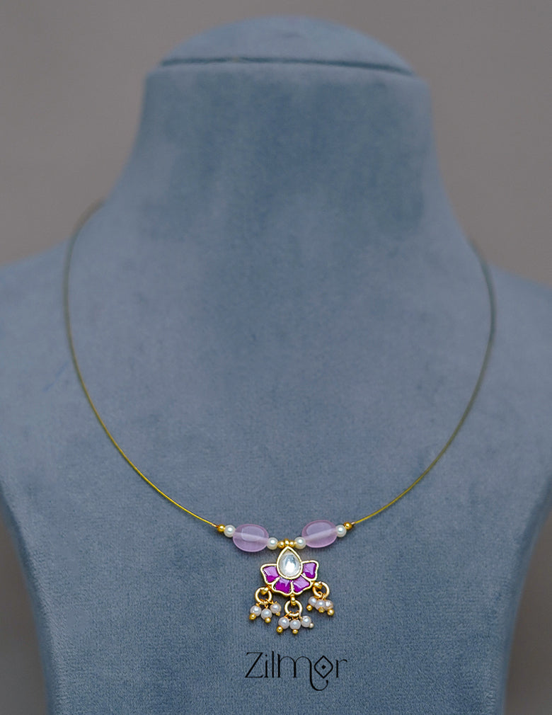 SC1011277 -  Kemp Pendant Pearl Hanging Invisible Necklace 2-Zilmor