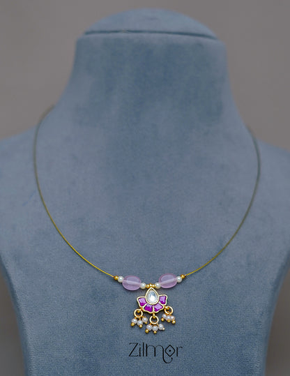SC1011277 -  Kemp Pendant Pearl Hanging Invisible Necklace 2-Zilmor