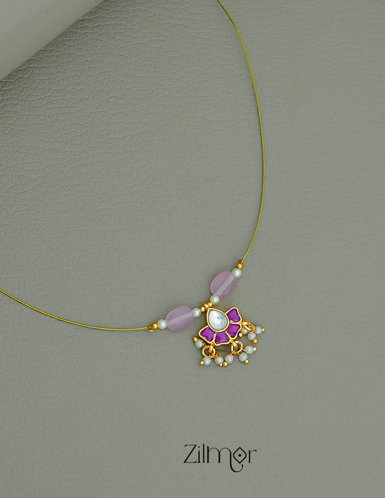 SC1011277 -  Kemp Pendant Pearl Hanging Invisible Necklace 3-Zilmor