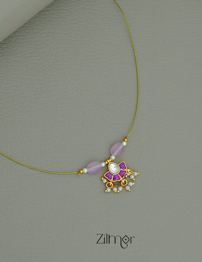 SC1011277 -  Kemp Pendant Pearl Hanging Invisible Necklace 3-Zilmor