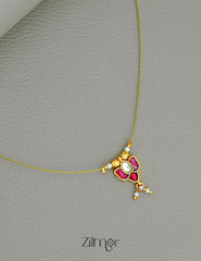 SC1011278 - Lotus Kemp Pendant Pearl Hanging Invisible Necklace 3-Zilmor