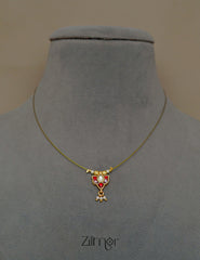 SC1011278 - Lotus Kemp Pendant Pearl Hanging Invisible Necklace 2-Zilmor