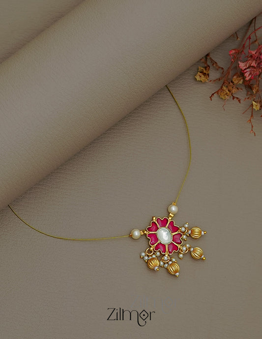 SC1011279 - Kemp Pendant Pearl Hanging Invisible Necklace 1-Zilmor