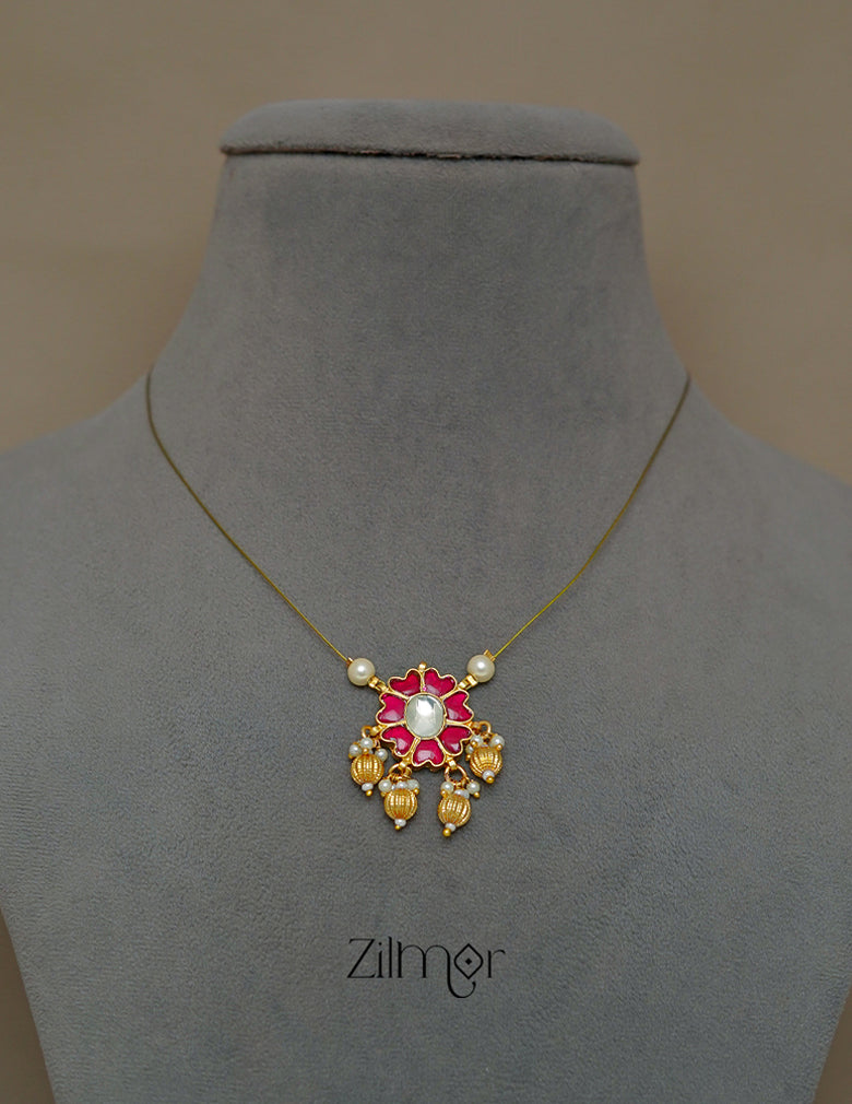 SC1011279 - Kemp Pendant Pearl Hanging Invisible Necklace 2-Zilmor