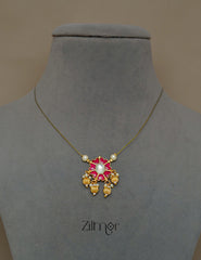SC1011279 - Kemp Pendant Pearl Hanging Invisible Necklace 2-Zilmor