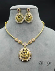SC101300 - Premium Antique Necklace Earrings set 3-Zilmor