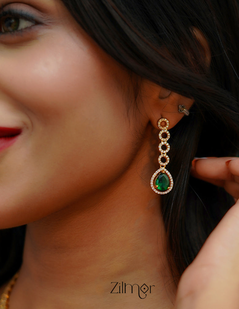 SC101301 - AD Stone Necklace with matching Earrings