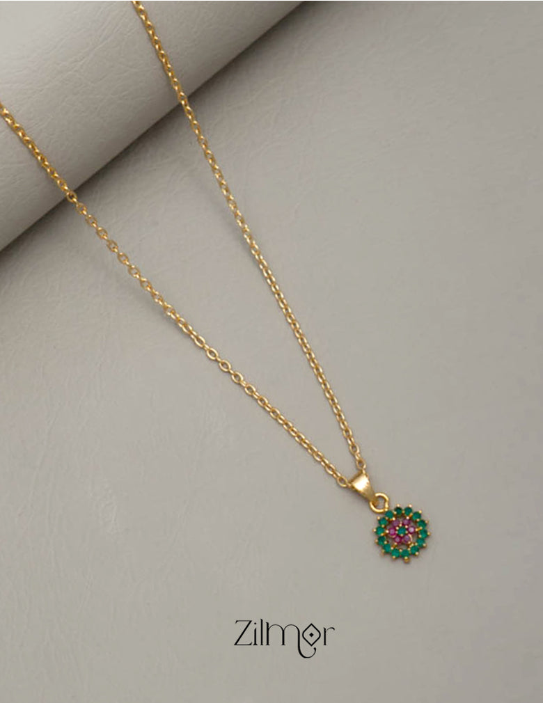 SG100523 - Simple pendant Necklace 3-Zilmor