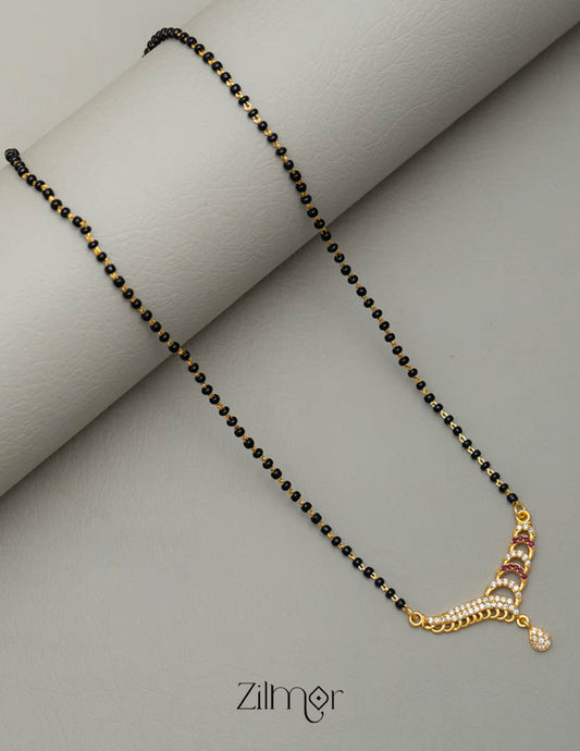 SG101372 - AD Stone Pendant Mangalsutra Necklace
