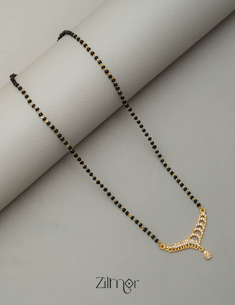 SG101372 - AD Stone Pendant Mangalsutra Necklace 2-Zilmor