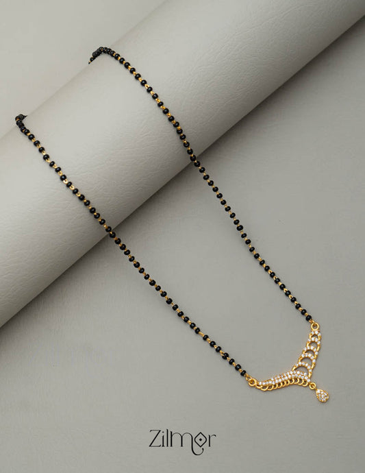 SG101372 - AD Stone Pendant Mangalsutra Necklace