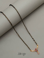 SG101427 - AD Stone Pendant Mangalsutra Necklace