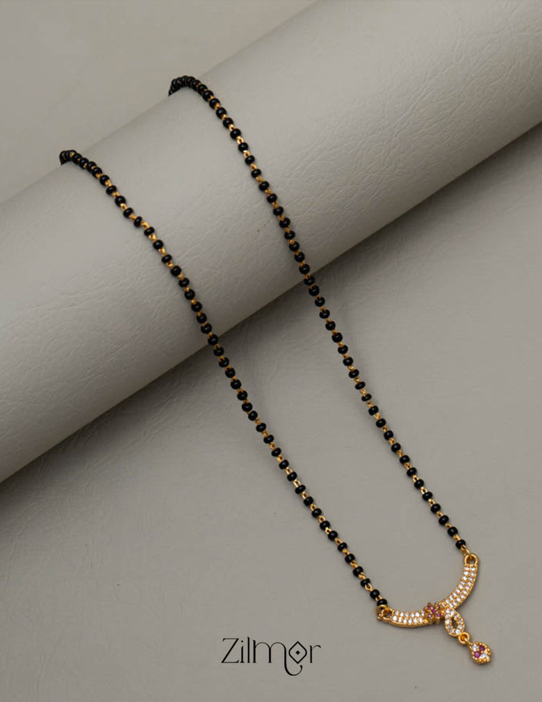 SG101428  -AD Stone Pendant Mangalsutra Necklace 2-Zilmor