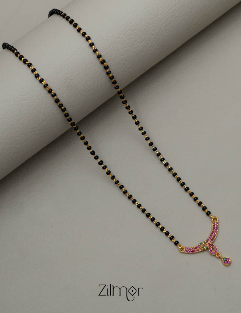 SG101428  -AD Stone Pendant Mangalsutra Necklace 4-Zilmor