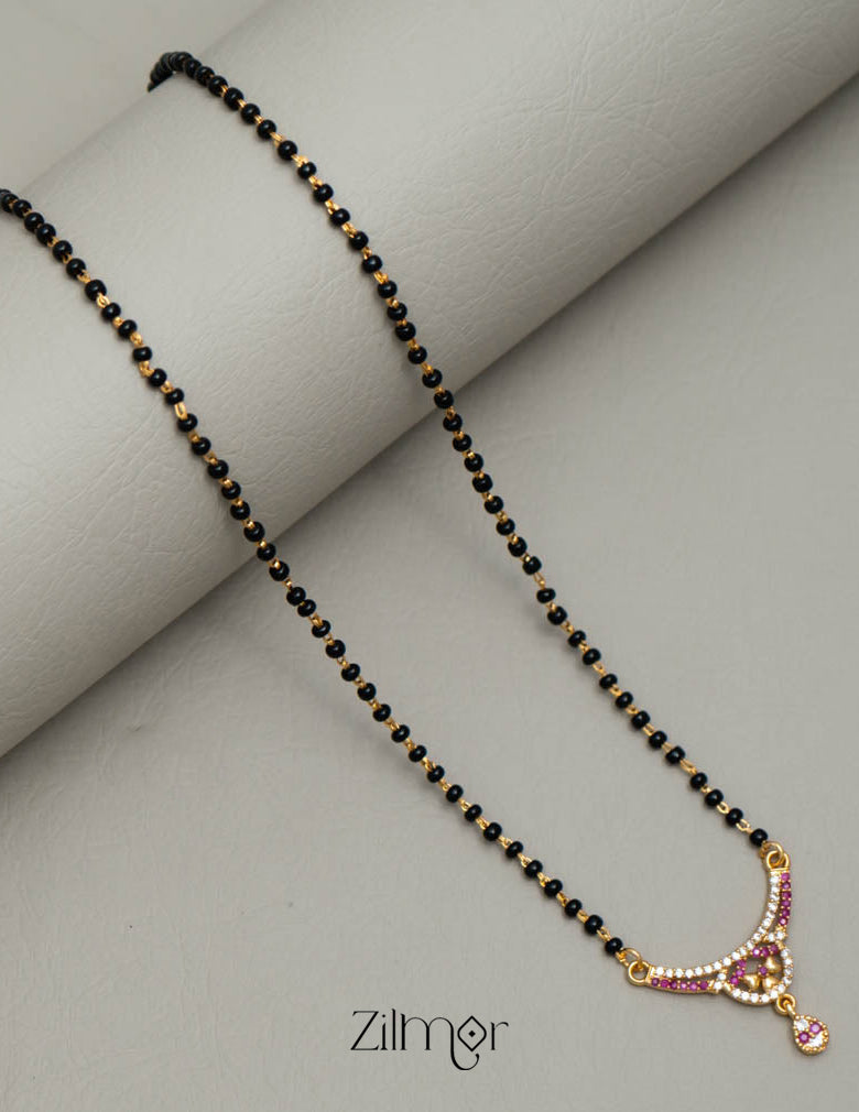 SG101431 - AD Stone Pendant Mangalsutra Necklace 1-Zilmor