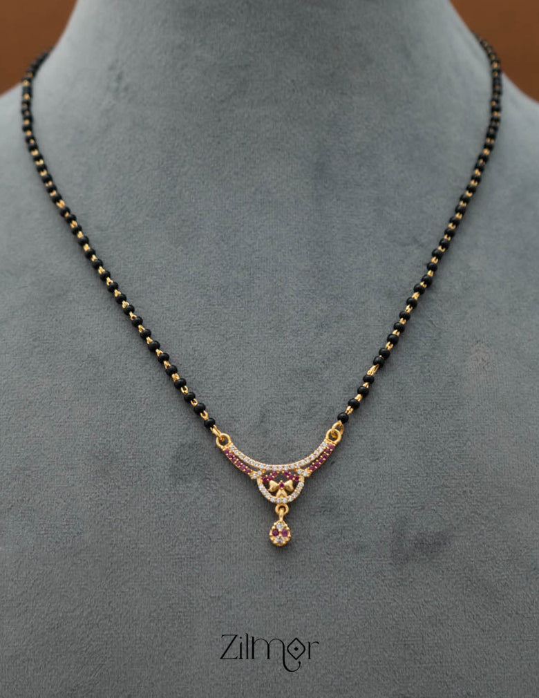SG101431 - AD Stone Pendant Mangalsutra Necklace 2-Zilmor