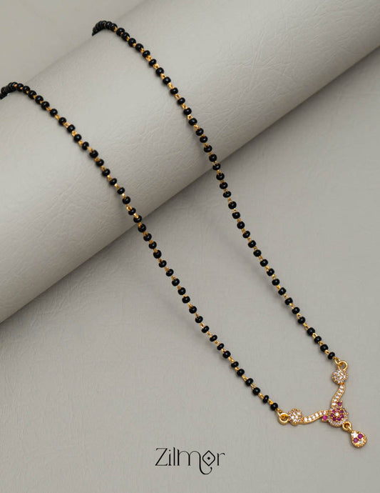 SG101433 - AD Stone Pendant Mangalsutra Necklace