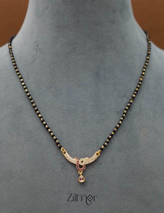 SG101434 - AD Stone Pendant Mangalsutra Necklace