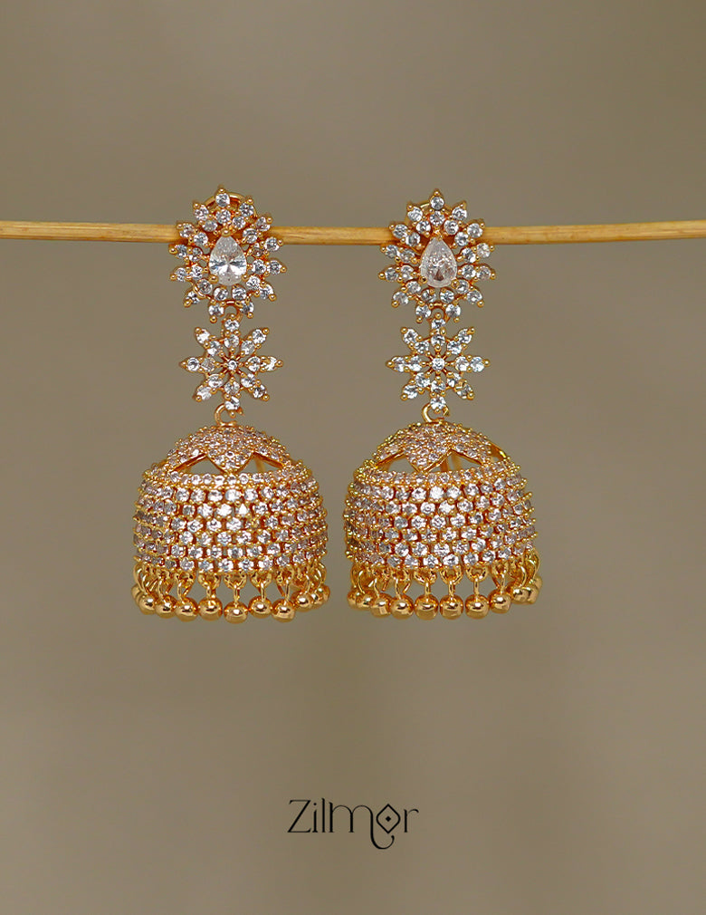 SN1011363 -Ad Stone Jumkha Earrings 4-Zilmor