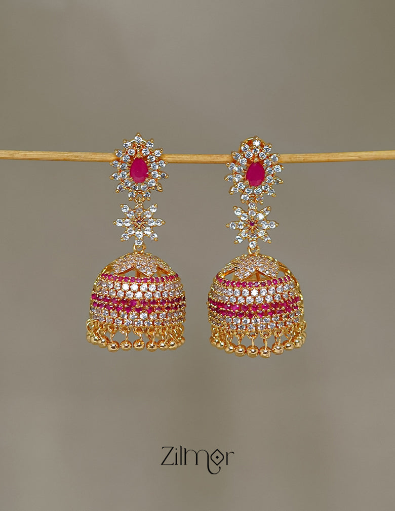 SN1011363 -Ad Stone Jumkha Earrings 5-Zilmor