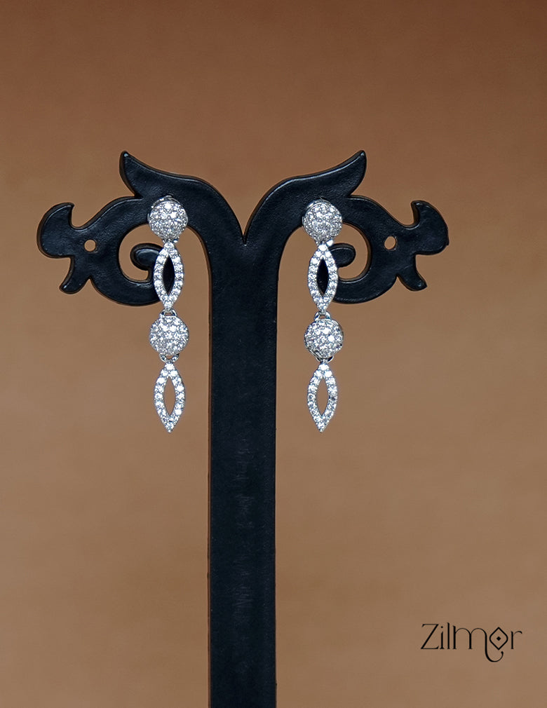 SN1011456 - AD Stone Choker Necklace Earrings Set