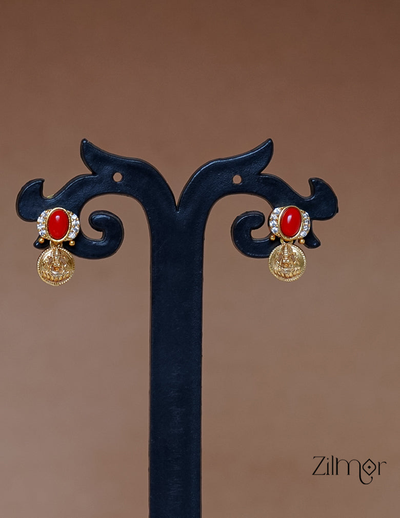SN1011459 -  Traditional Navaratna Stones Necklace Earring Set 5-Zilmor