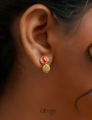 SN1011459 -  Traditional Navaratna Stones Necklace Earring Set 4-Zilmor
