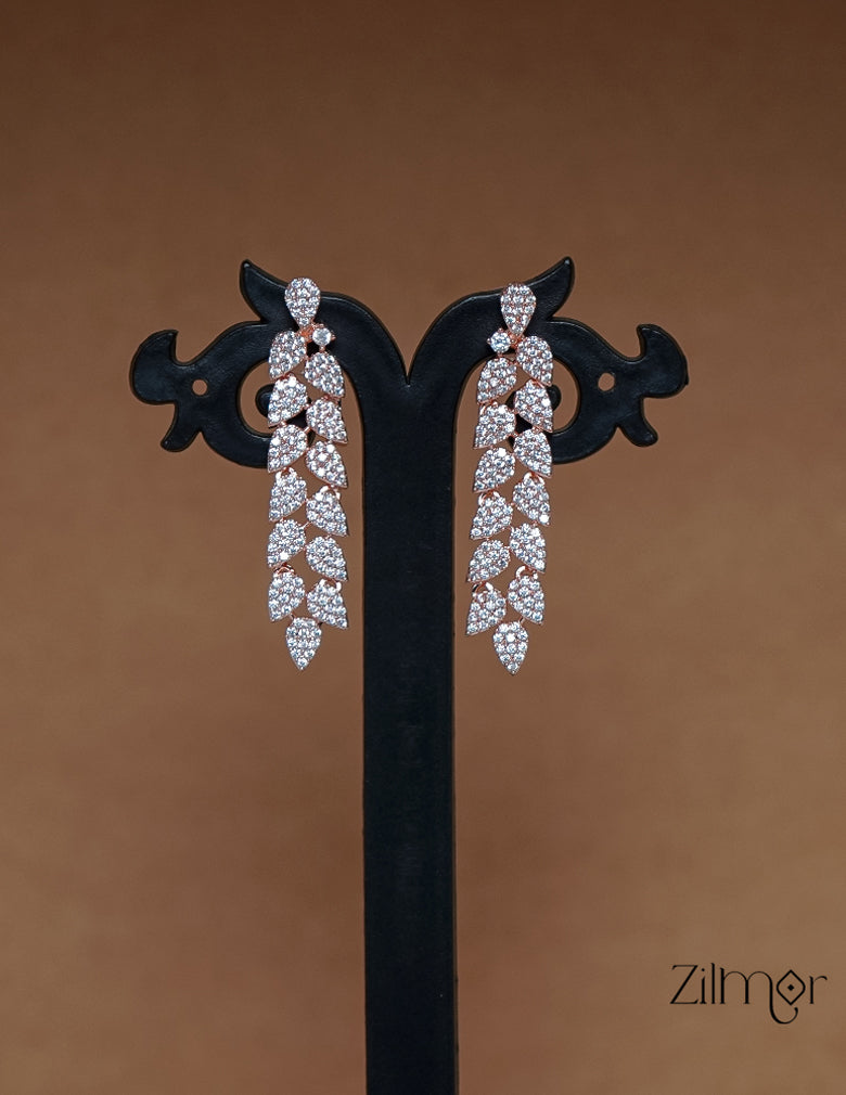 SN1011461 - AD Stone Choker Necklace Earrings Set 5-Zilmor