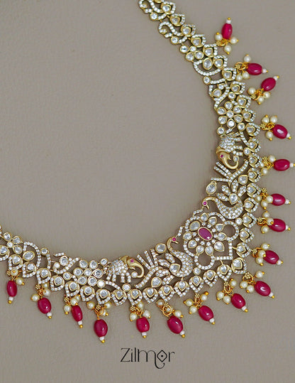 SN1011479 - Premium Antique Ruby Victorian Haram Set 2-Zilmor